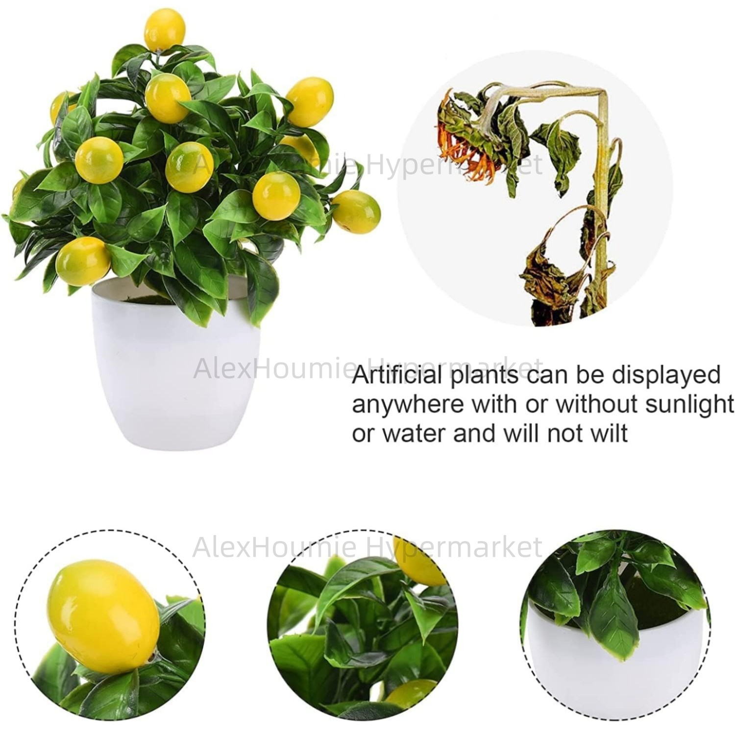 Fake Lemon Tree Small Artifici - đánh giá và giá Bonsai Garden Sushi