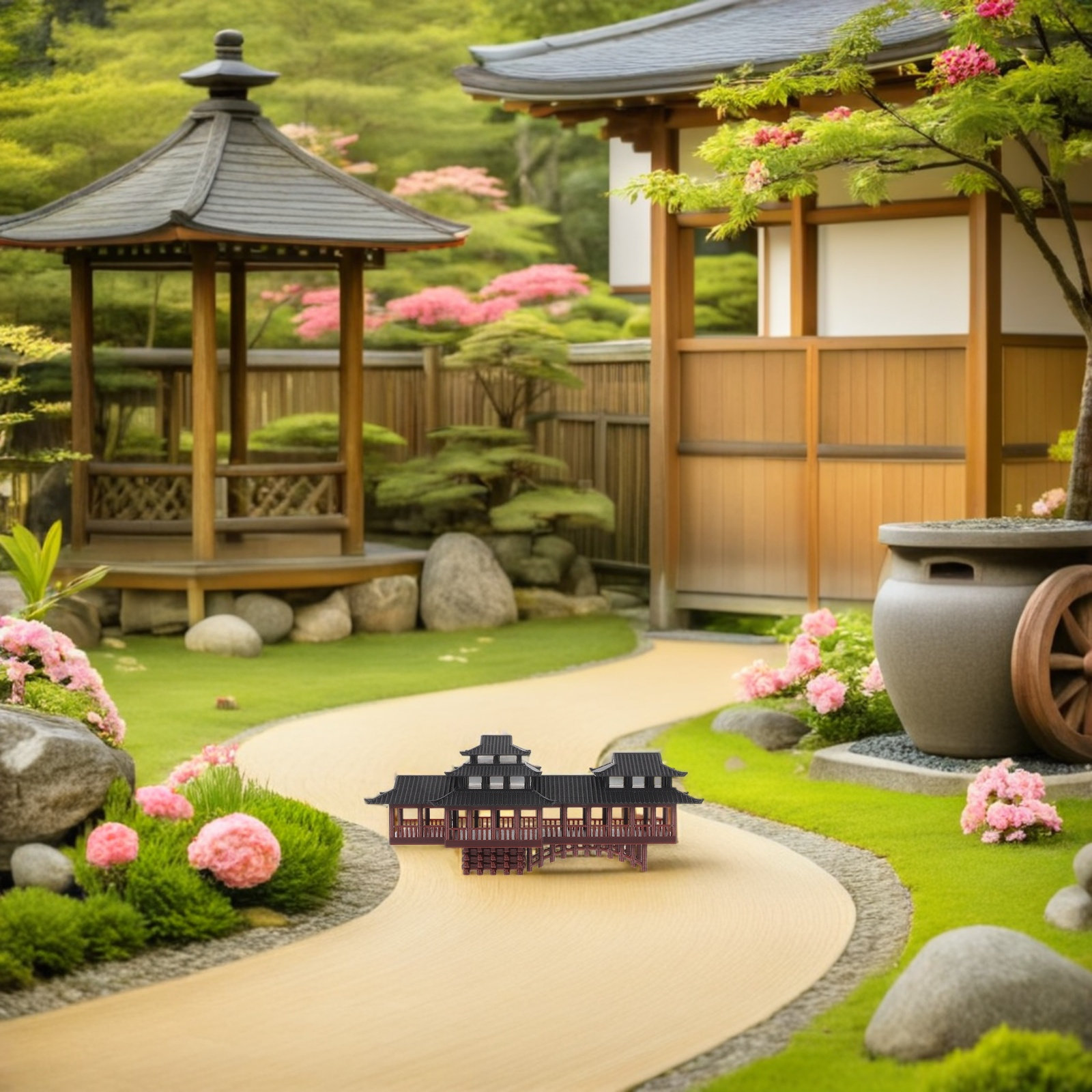 Tiny Pavilion Ornament Ancient - đánh giá và giá Bonsai Garden Chinese Garden