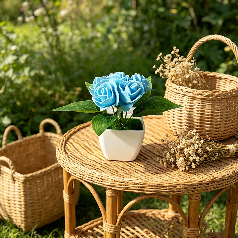 4pcs artificial 6 roses simula - đánh giá và giá Bonsai Garden Restaurant
