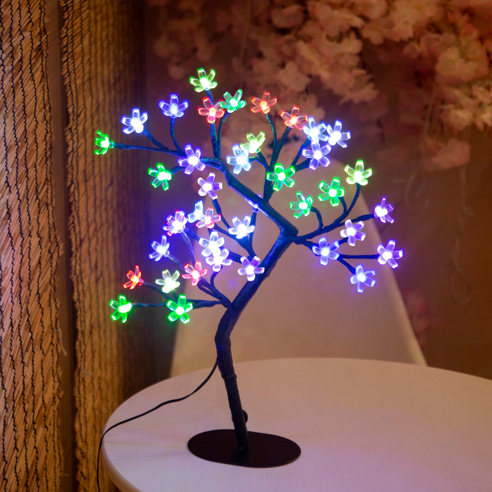 Cherry Blossom Tree Light,17in - đánh giá và giá Bonsai Garden Sushi