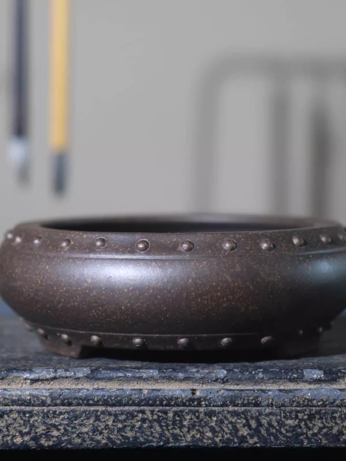 Ceramic Circle Bonsai Pot, Mad - đánh giá và giá Bonsai Garden Chinese Garden