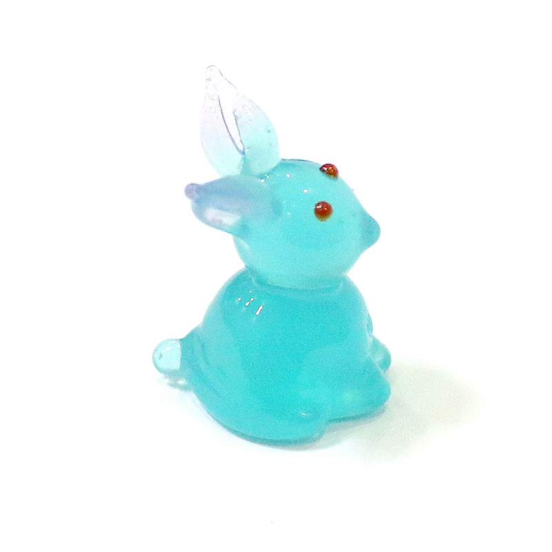2pcs Mini Glass Bunny Figurine - đánh giá và giá Bonsai Garden Chinese Garden